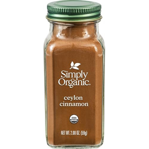 Simply Organic Ceylon Ground Cinnamon, 2.08 Ounce, Non-GMO Organic Cinnamon Powder | Amazon (US)