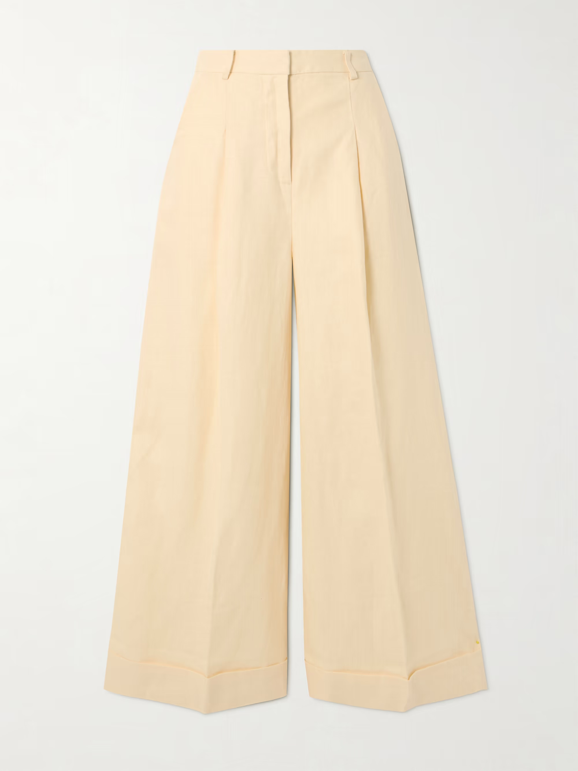 Clove pleated linen wide-leg pants | NET-A-PORTER (UK & EU)