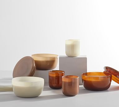 Modern Glass Scented Candles - Neutrals | Pottery Barn (US)