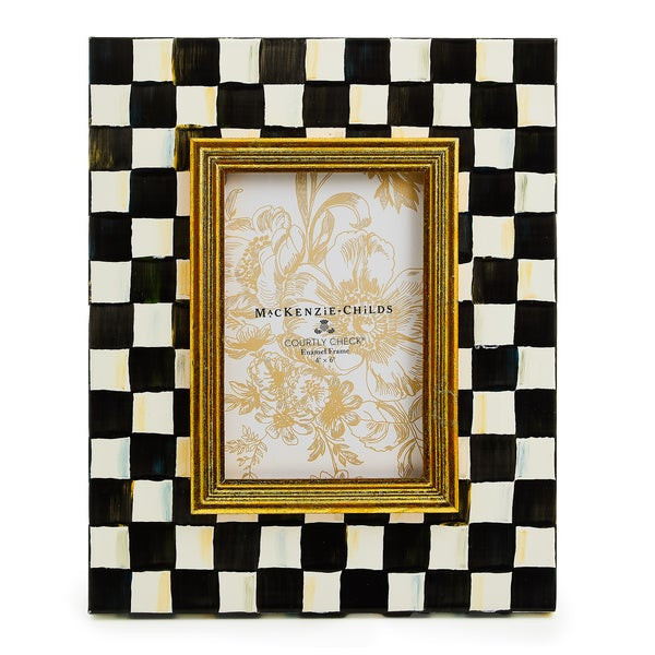 MacKenzie-Childs Courtly Check 4" x 6" Frame | MacKenzie-Childs