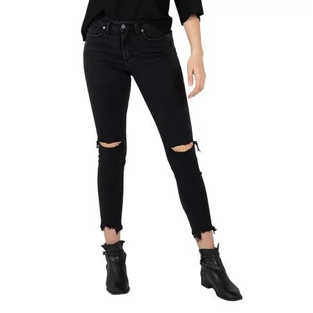 Silver Jeans Co. Women s Most Wanted Mid Rise Skinny Jeans Waist Sizes 24-34 | Walmart (US)