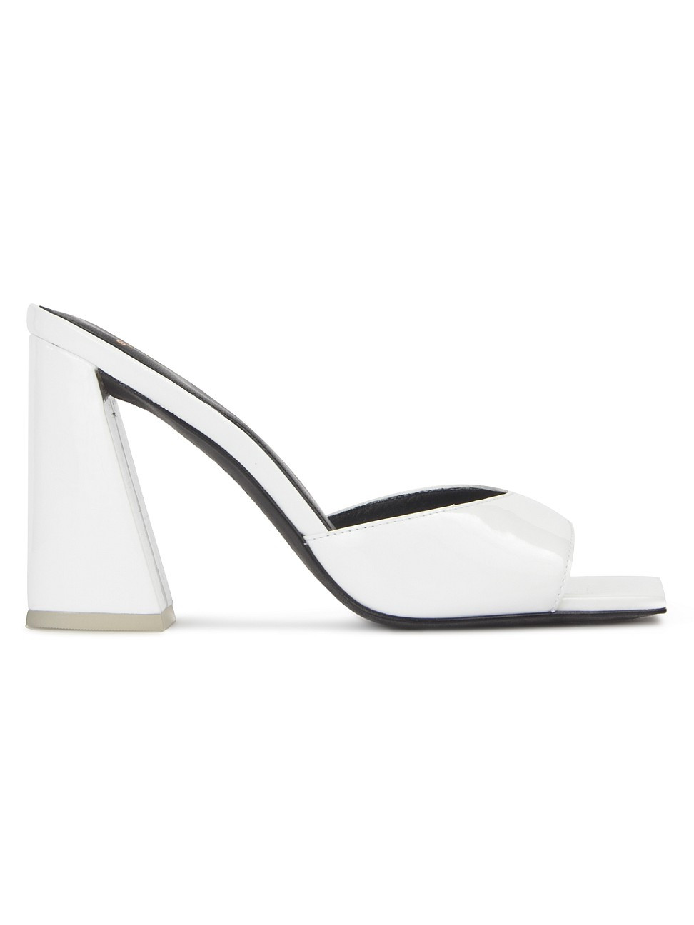 Women's Daisy High Heel Mule - White Patent Leather - Size 8.5 | Saks Fifth Avenue