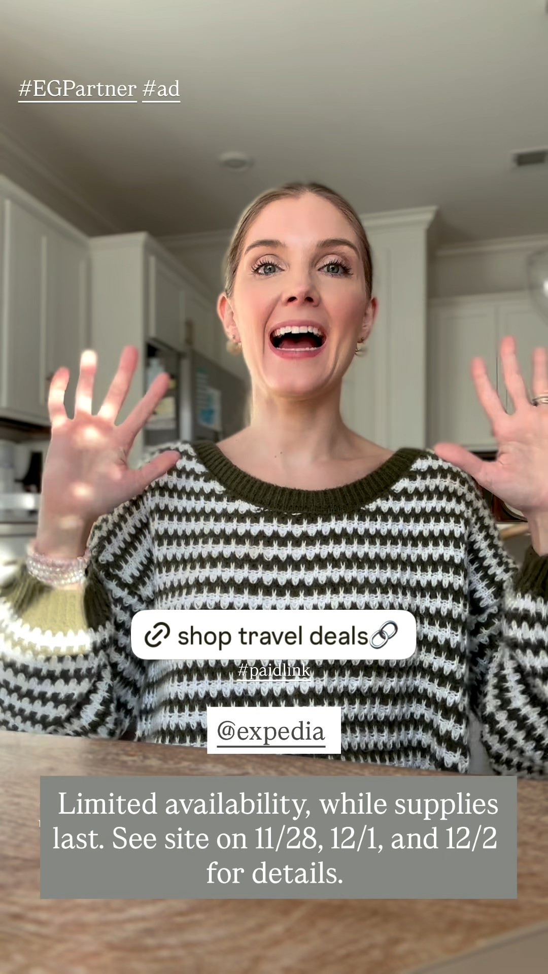 #EGPartner #ad I’m so excited to be teaming up with @Expedia to share the hottest deals for your hotel and accommodation bookings. We use it to book our travel and it’s amazing! This is the best time of the year to take advantage of these deals. Limited availability, while supplies last. See site on 11/28, 12/1, and 12/2 for details. Use this link to find deals at the places you’re wanting to travel to! 