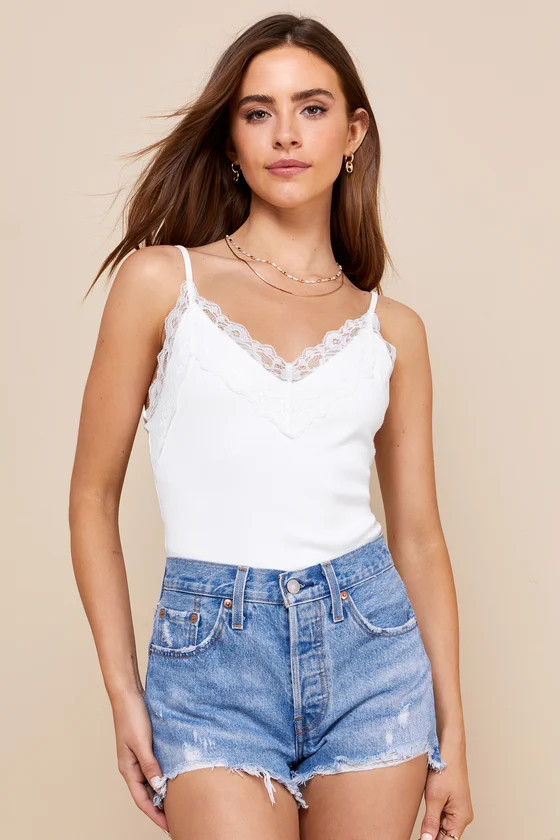 501 Original High Rise Medium Wash Distressed Denim Shorts | Lulus