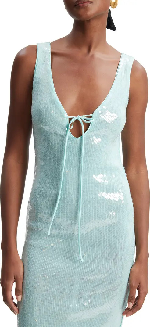 Bardot Isha Sequin Keyhole Cocktail Midi Dress | Nordstrom | Nordstrom