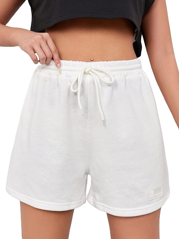 Women's Casual Drawstring Waist Sweat Shorts Running Track Shorts | Amazon (US)
