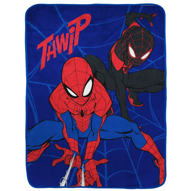 Spider-Man Kids Throw, 46 x 60, Microfiber, Blue, Marvel | Walmart (US)