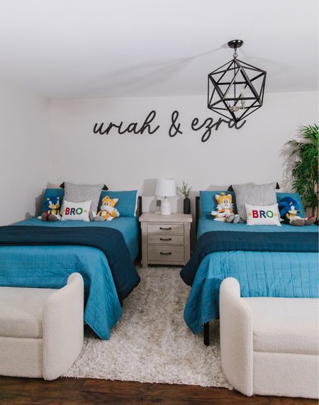 Boys shared room that’s all about comfort! #BrothersRoomVibes #SharedRoomvibes