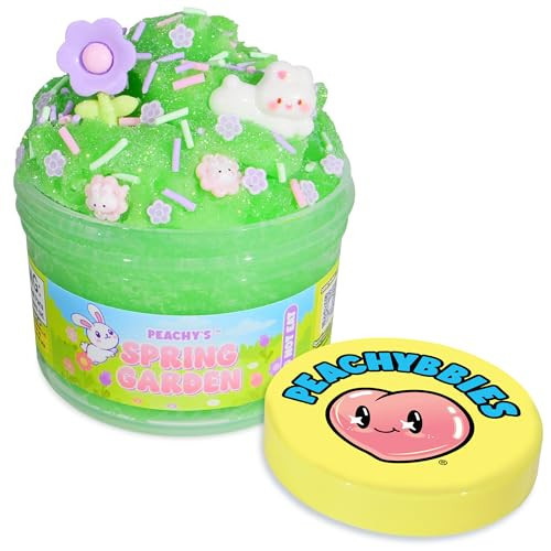 Peachybbies Spring Garden Cloud Slime - Made in USA Premium, 100% Authentic, 7 oz., Scented for Kids, ASMR, Axolotl Gifts, Slime Charms, Fidget Toys | Amazon (US)