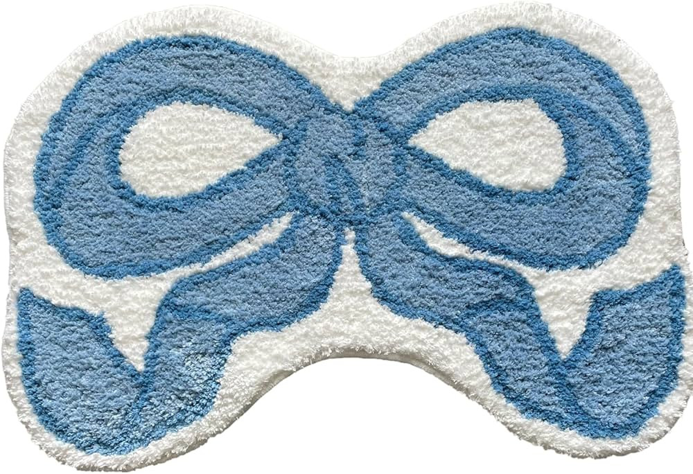 Bow Rug - Bow Shaped Rug - Handmade & Premium- 30in (75cm) - Uno Reverse Rug - Designer Rugs - Ae... | Amazon (US)