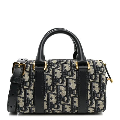 Oblique Nano Groove 17 Bag Blue | FASHIONPHILE (US)
