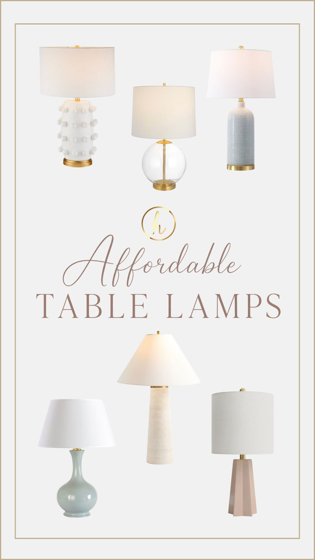 Affordable can still feel effortlessly elevated✨

These table lamps strike the perfect balance with budget in mind—sculptural silhouettes, soft neutrals, and subtle brass accents that layer beautifully into any space. The kind of pieces that instantly refine a nightstand, console, or side table💡

Shop our selections!

#LTKHome #LTKStyle #LTKFinds #LTKDesign  

 