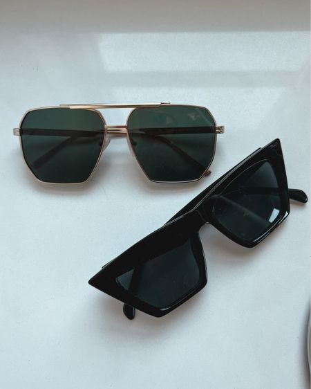 designer dupe sunnies from amazon! 😍 obsessed!

#amazon #amazonfind #designerdupe #sunglasses #vacationwear #vacationoutfit #beachbag 

#LTKStyleTip #LTKTravel #LTKSwim