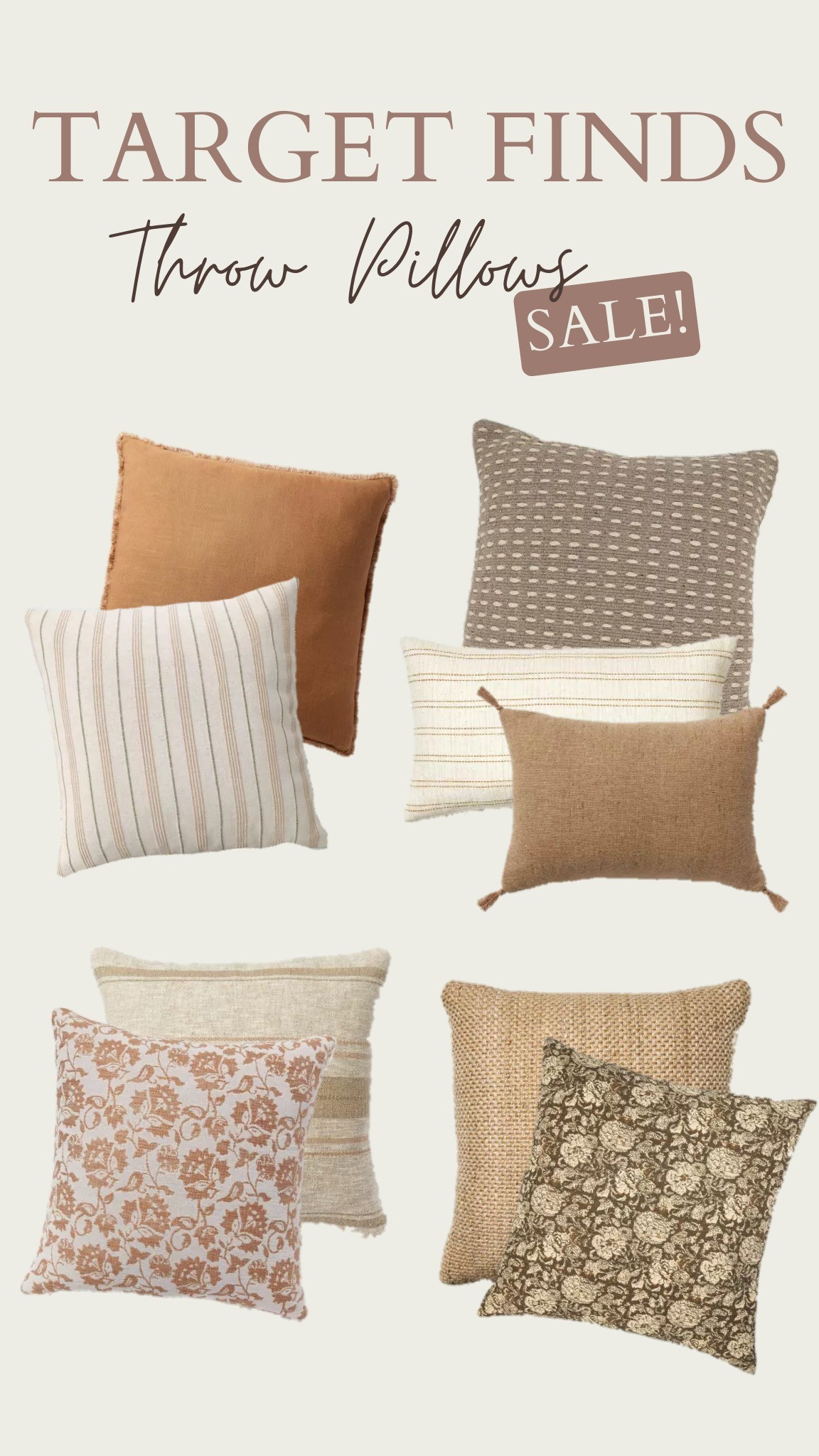 Target has so many beautiful throw Pillows for 30% off right now! 🫶2 more days until the sale ends!

#LTKSaleAlert #LTKFindsUnder50 #LTKHome