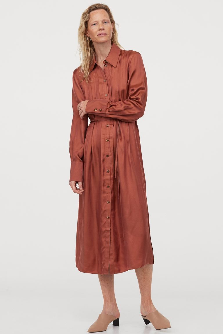 Silk-blend Shirt Dress | H&M (US + CA)