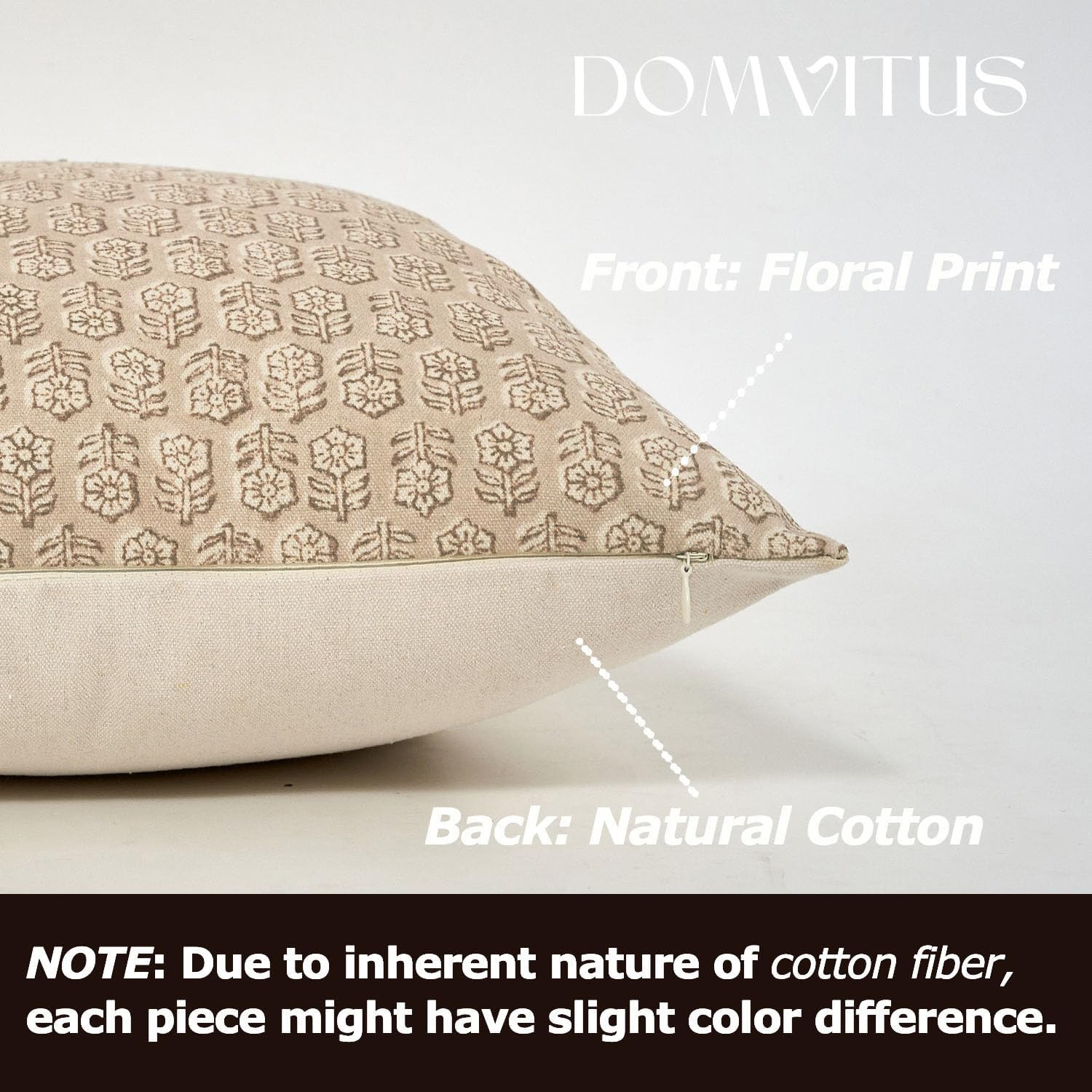 DOMVITUS Floral Pillow Covers, Pillow Covers 20x20, Couch Pillows for Living Room, Decorative Far... | Amazon (US)