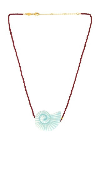 ANNI LU Nautilus Necklace in Blue. | Revolve Clothing (Global)