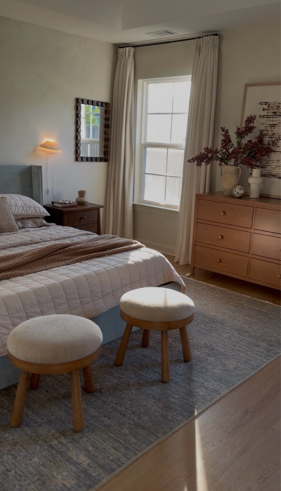 Linking my updated bedroom as we transition into fall!!