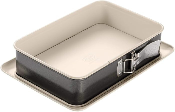Dr. Oetker Rechteck-Springform mit Auslaufschutzboden 28 cm Back-Trend \u2013 Backform mit kerami... | Amazon (DE)