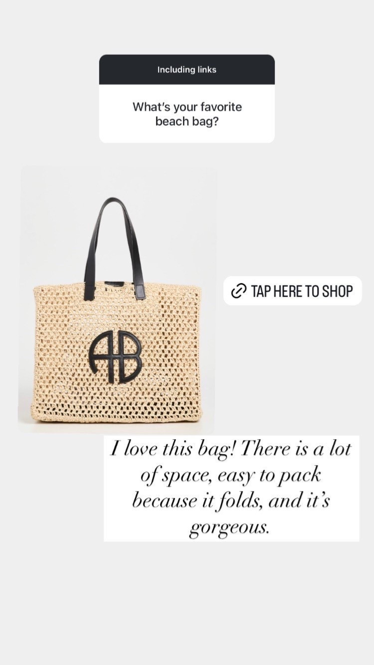 I love this bag! There is a lot of space, easy to pack because it folds, and it’s gorgeous.
Spring outfits 
Vacation outfits beach 


#LTKootd #LTKU #LTKSeasonal