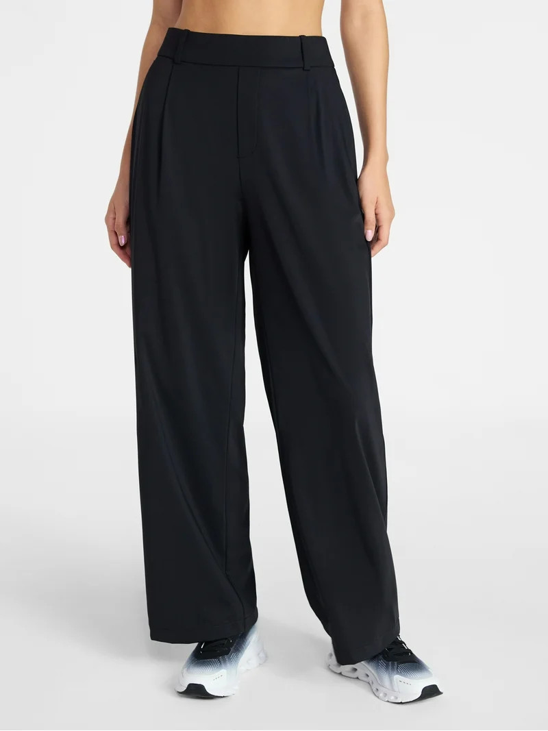 Avia Women's and Women's Plus Pleated Interlock Pant, Sizes XS-4X | Walmart (US)