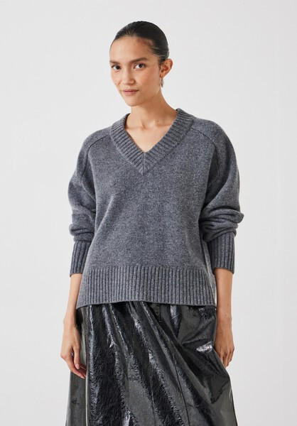Erica Merino Wool V Neck Jumper | Hush UK