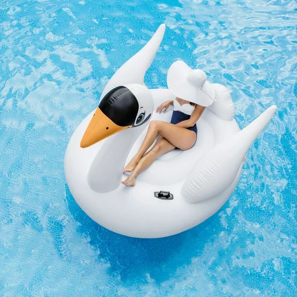 Intex Inflatable Mega Swan Floating Island, Ages 14+ | Walmart (US)