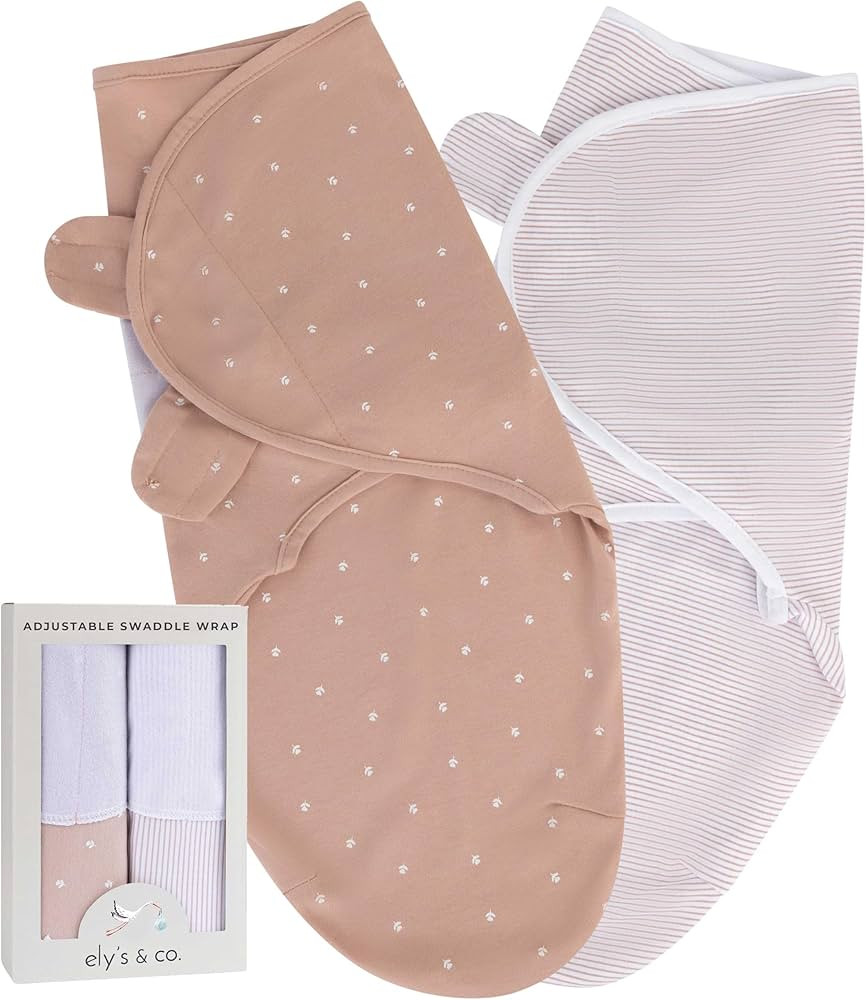 Ely's & Co. Adjustable Swaddles for Newborn, Baby Swaddles 0-3 Months, Swaddle Sack for Baby Girl... | Amazon (US)