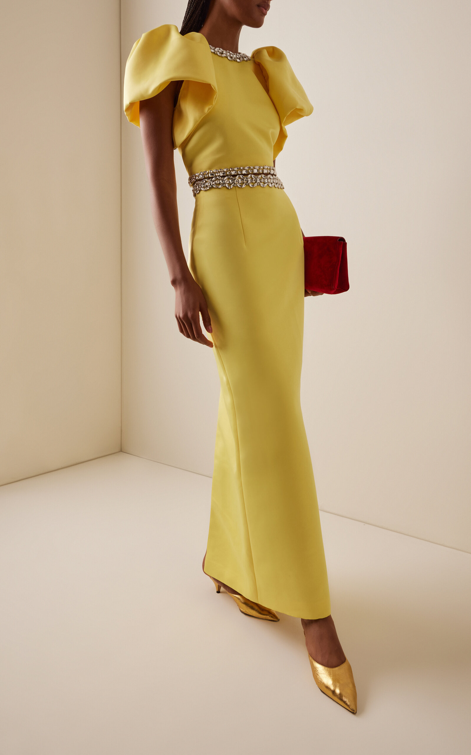 Kyra Embellished Satin Maxi Skirt | Moda Operandi (Global)