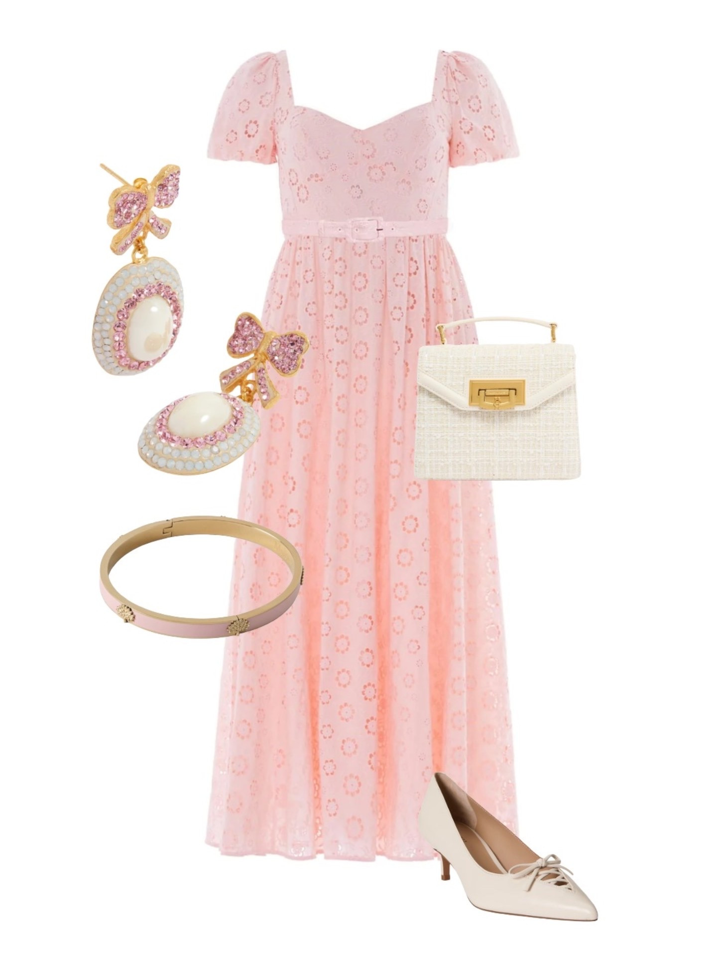 Happy Pink Wednesday. Partner this soft, blush pink Broderie dress by event-wear specialist Needle & Thread with beautiful, ladylike accessories - plenty more styling ideas on the product list!💫

Pink Romilly Broderie Belted Dress - Needle & Thread

Bow Drop Earrings - Soru Jewellery

Pink Mulberry Tree Enamel Bracelet - Mulberry

Kitten Heel Shoes - Ralph Lauren

#LTKuk #LTKsummer #LTKeurope