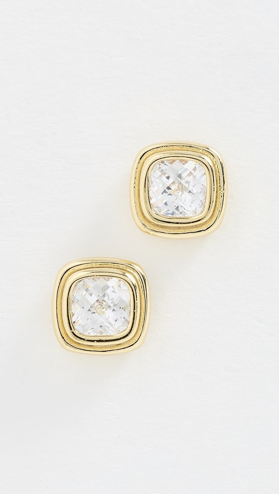 Reagan Cushion Stud Earrings | Shopbop