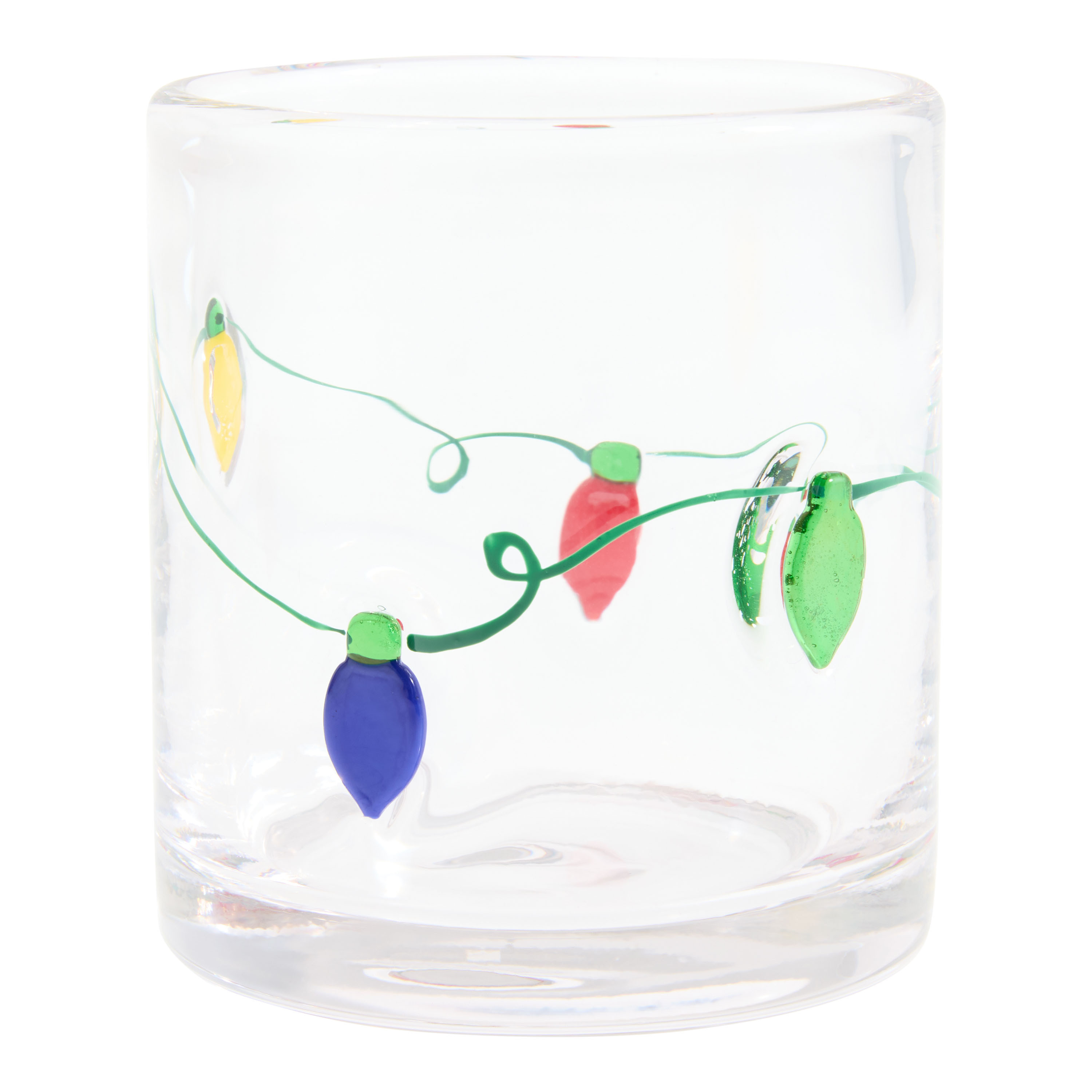 Charm Christmas Inlay Double Old Fashioned Glass | World Market