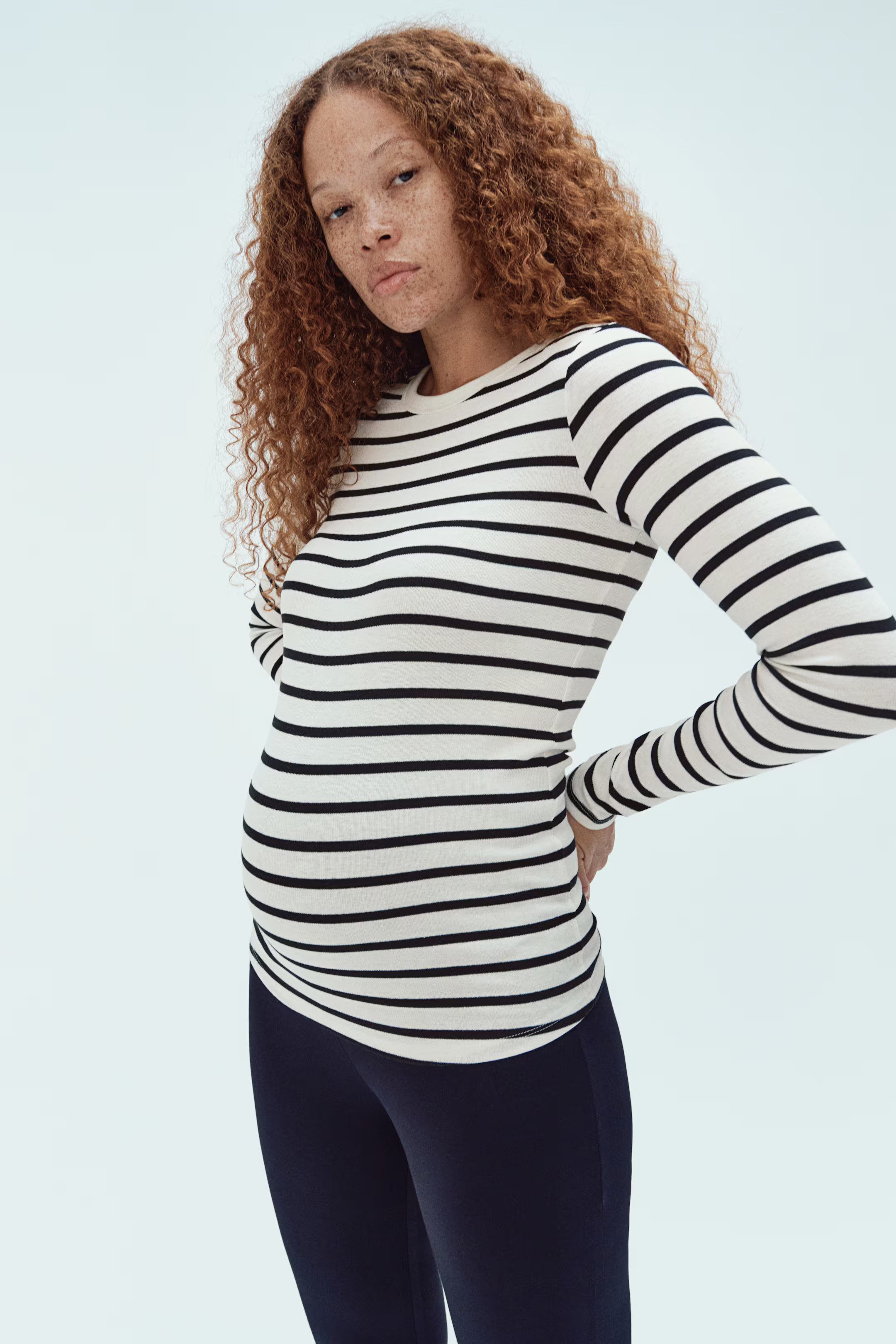 MAMA Ribbed jersey top | H&M (UK, MY, IN, SG, PH, TW, HK)