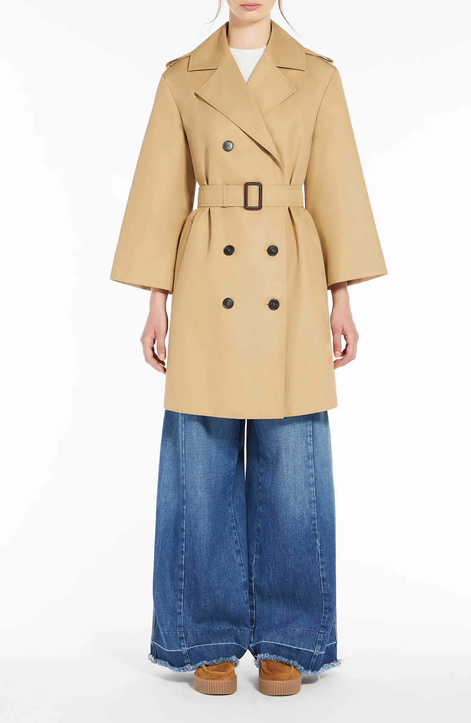 Weekend Max Mara Elodia Belted Trench Raincoat | Nordstrom | Nordstrom
