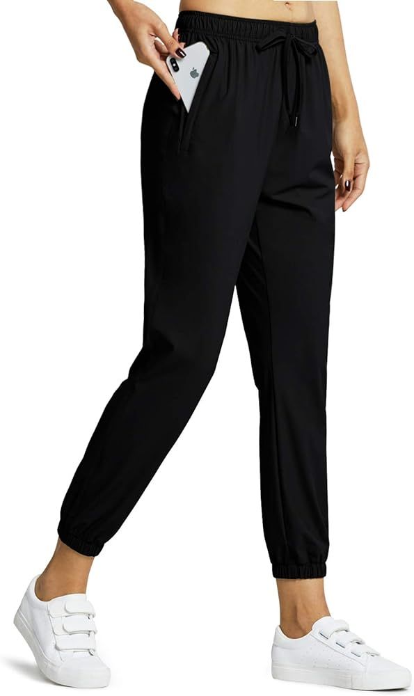 Amazon.com: ZUTY Women's 7/8 Athletic Joggers Quick Dry Running Hiking Workout Jogging Pants with... | Amazon (US)