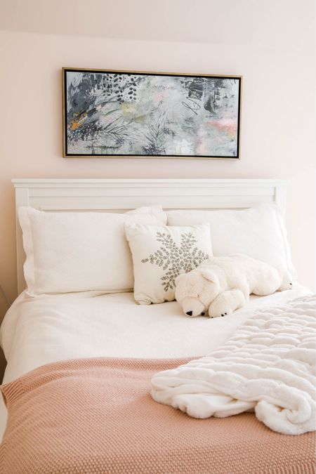 This beautiful framed art is just perfect on the wall of our teen’s pink and white bedroom.

#LTKHome
