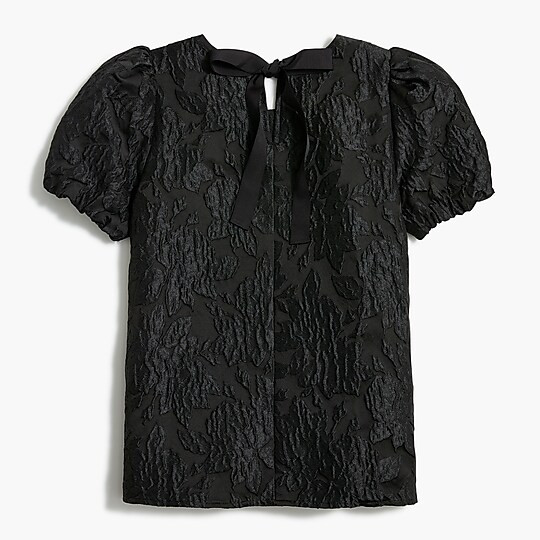 Floral puff-sleeve top | J.Crew Factory