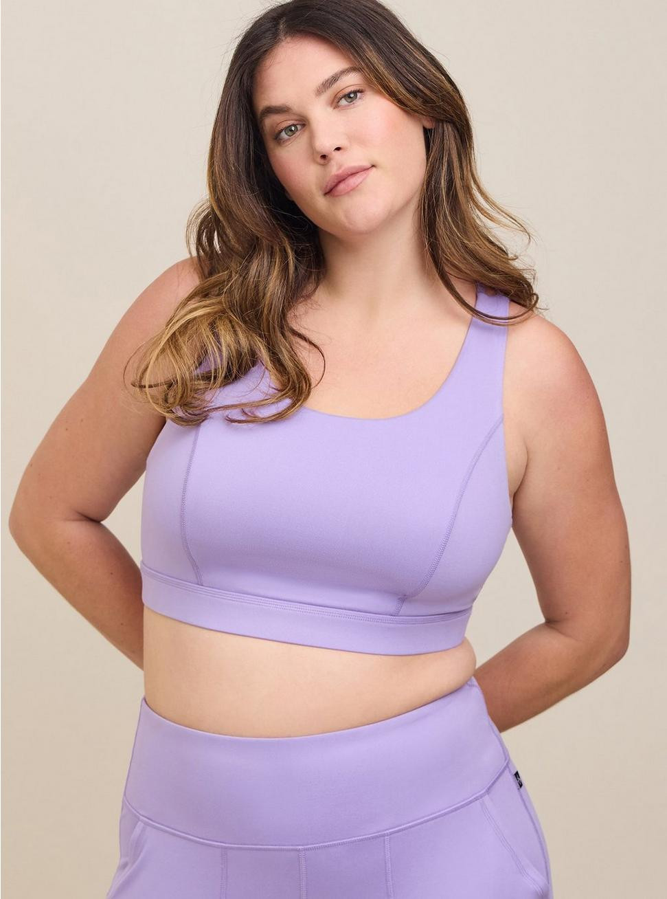 Happy Camper Low-Impact Wireless Strappy Back Active Sports Bra | Torrid (US & Canada)