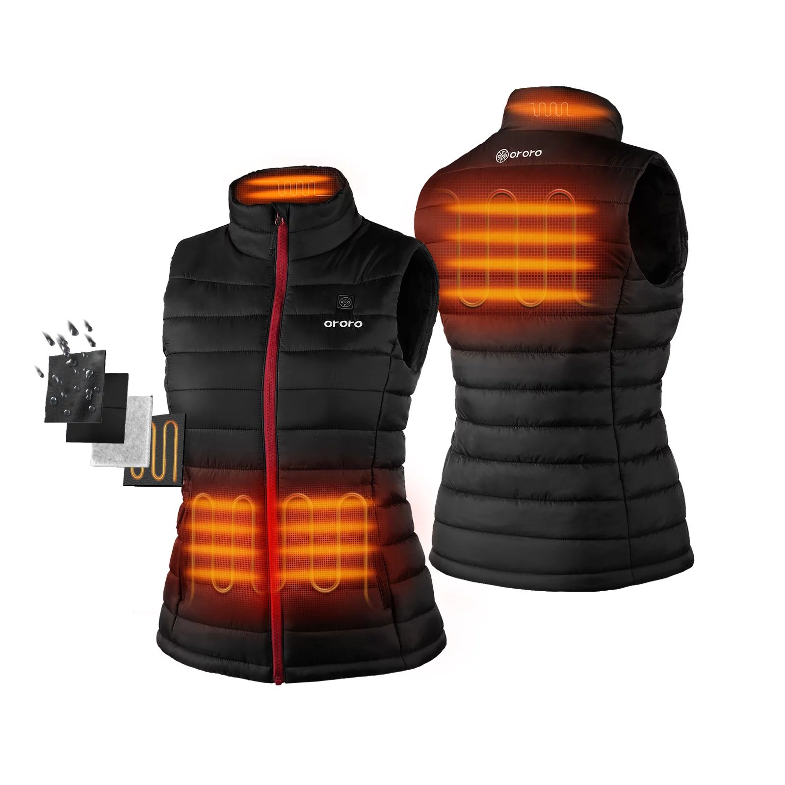 ORORO Women's Lightweight Heated Vest with Battery Pack - Walmart.com | Walmart (US)