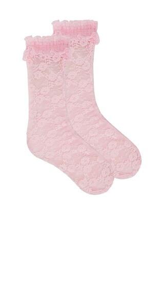x Christopher Kane Lace Socks in Pink | Revolve Clothing (Global)