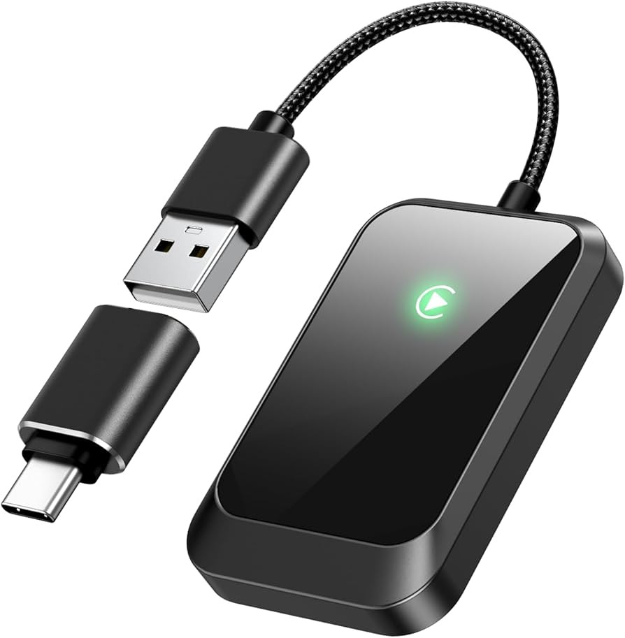 Lincisoonic Wireless CarPlay Adapter for iPhone – Plug-and-Play with USB-A Extension & USB-C Co... | Amazon (US)