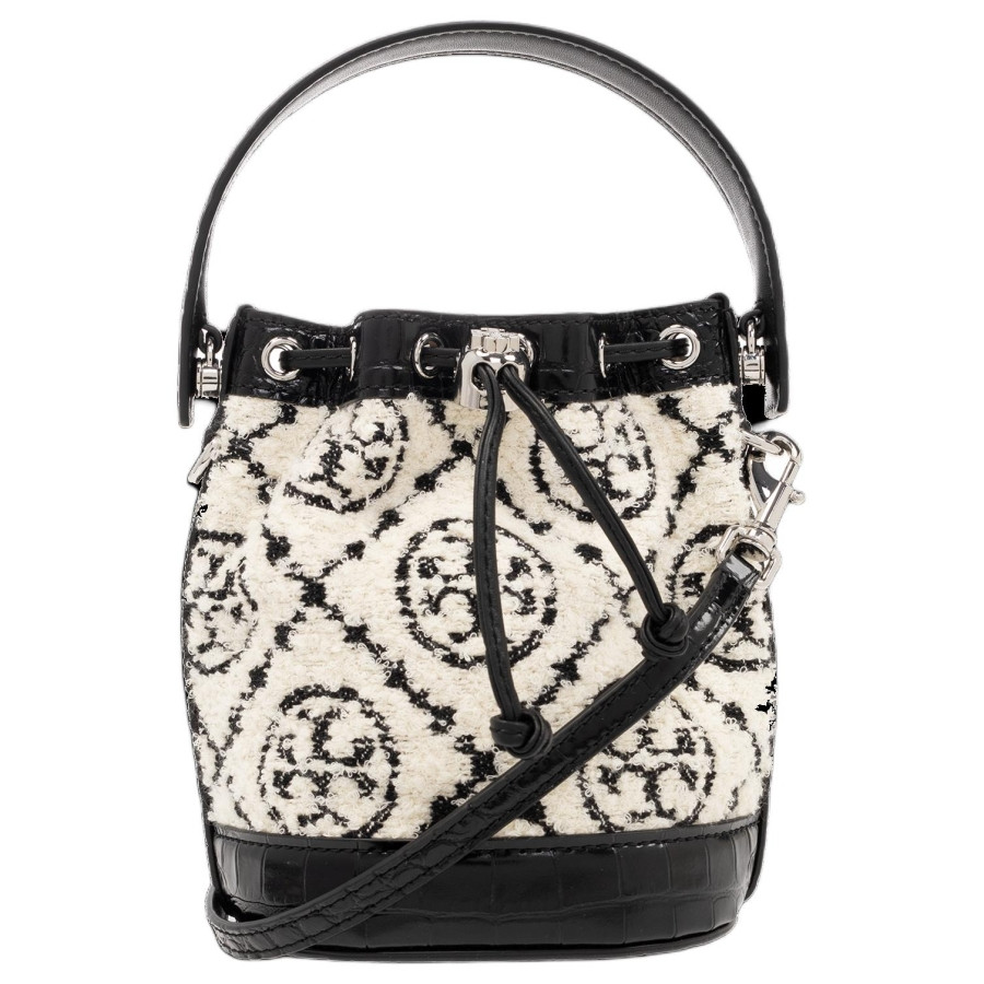 Tory Burch Boucle Monogram Drawstring Bucket Bag | Jomashop.com & JomaDeals.com