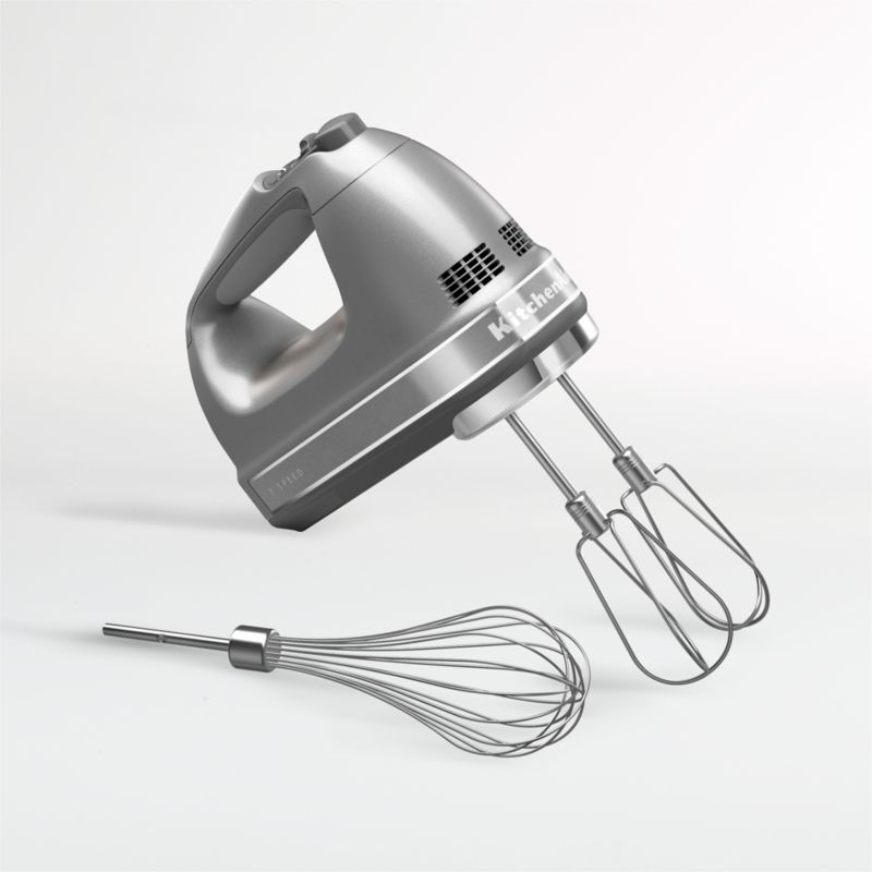 KitchenAid Silver 7-Speed Electric Hand Mixer + Reviews | Crate & Barrel | Crate & Barrel