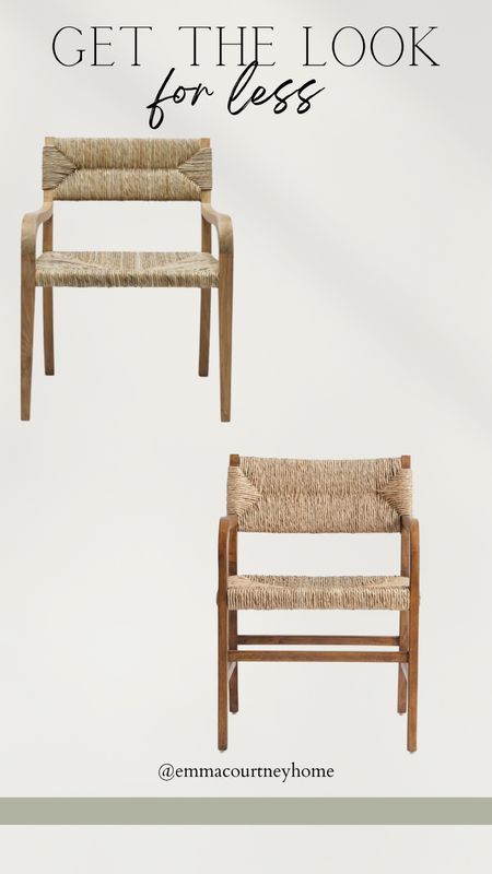 Get the look for less woven armchair dining chair. Designer inspired  

#LTKhome #LTKsalealert #LTKFind