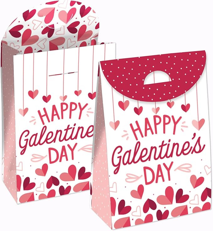 Big Dot of Happiness Happy Galentine’s Day - Valentine’s Day Gift Favor Bags - Party Goodie B... | Amazon (US)