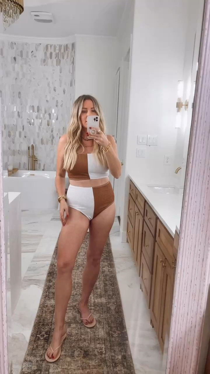 Swimsuit sized up to large. Travel outfit. Resort wear. Beach vacation. Mom approved swimsuit. Bikini. One piece swimsuit. Sandals fit tts. Resort wear. Bachelorette party. Beach vacations bikini. Spring fashion. Target. Sandals. Target spring shoes. Valentines outfit. Jeans. Sweater dress. Workwear. Sweater. Valentines. Valentine’s outfit. Winter fashion.  honeymoon. Wedding. Bride: 

Comment SHOP below to receive a DM with the link to shop this post on my LTK ⬇ https://liketk.it/55auL #ltkswim #ltkfitness #ltksalealert

#LTKSaleAlert #LTKWatchNow #LTKSwim