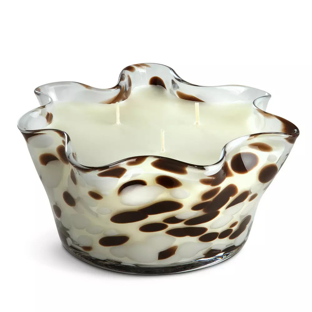 Buy Habitat Large Handkerchief Candle - White Suede & Amber | Candles | Habitat | Habitat UK