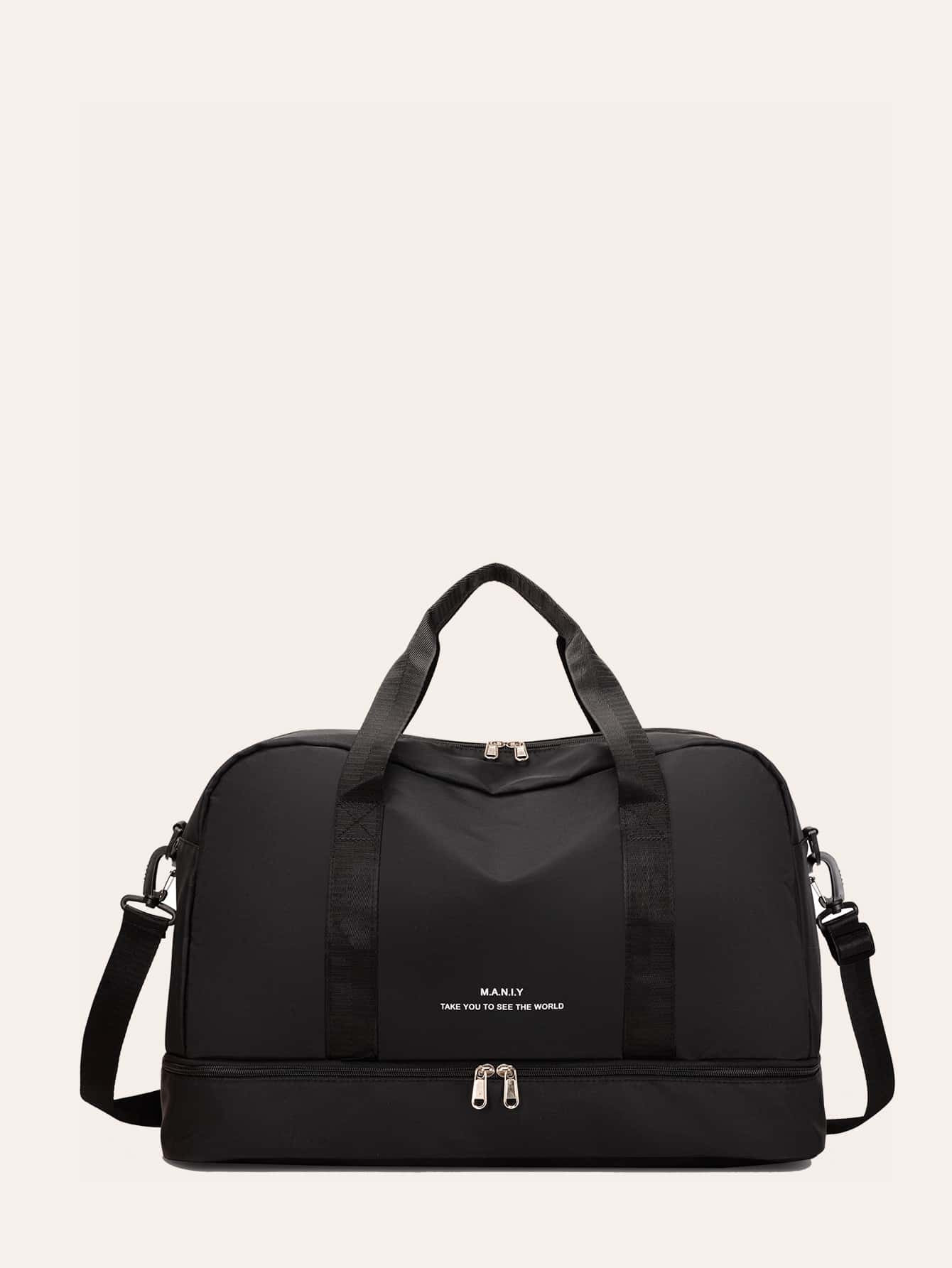 Letter Detail Duffel Bag | SHEIN