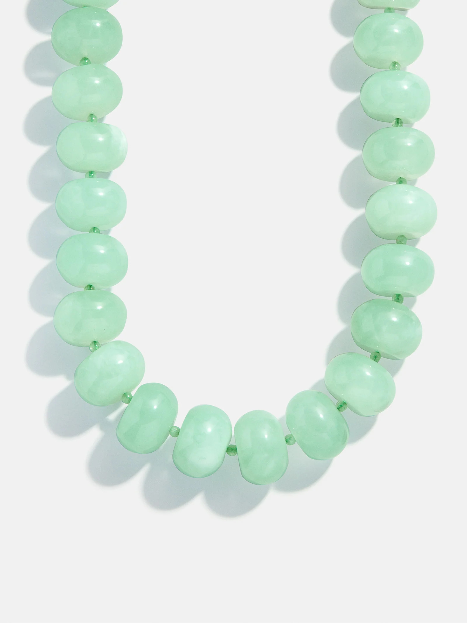 Joan Semi-Precious Necklace - Green Jade | BaubleBar