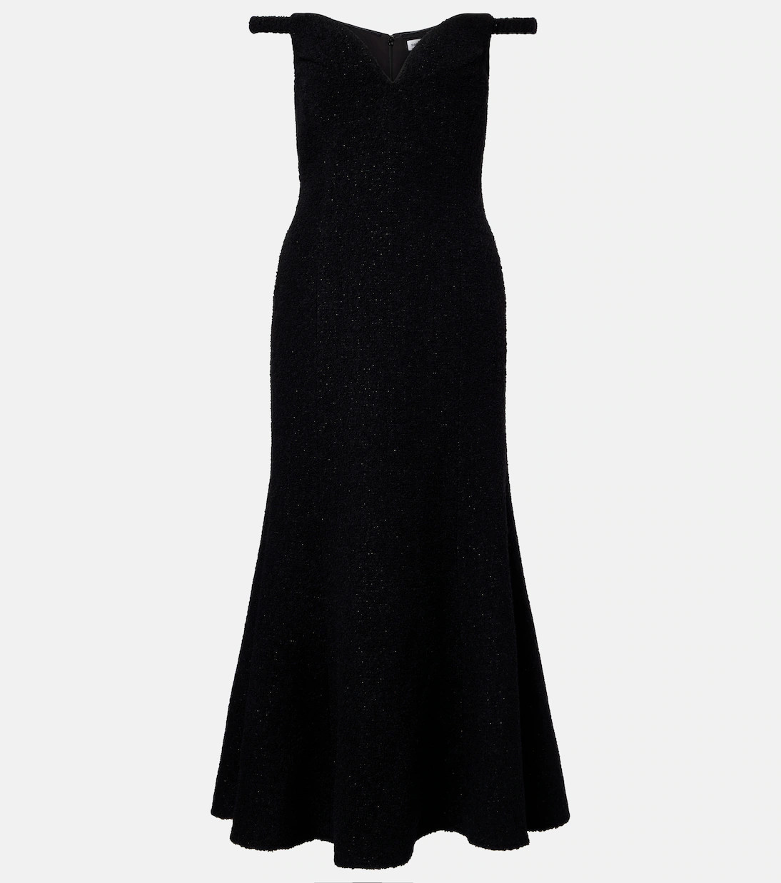 Off-Shoulder-Midikleid aus Bouclé | Mytheresa (DACH)